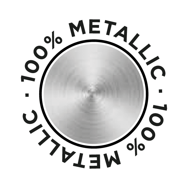 100% metallisch