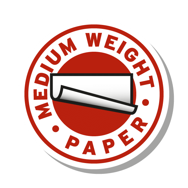 Medium weight paper Medium weight paper