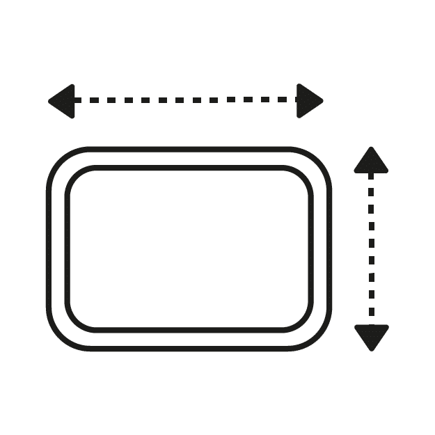 Tray Size 288 x 188 x 24 mm