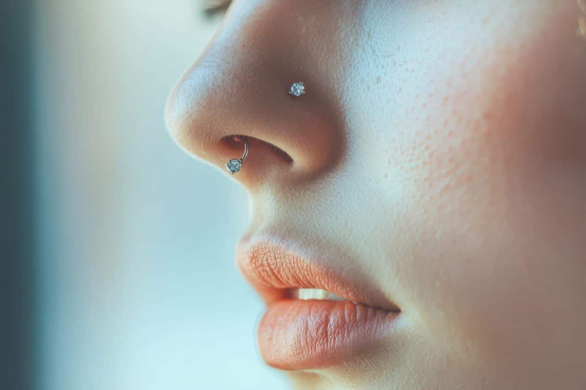 como desinfectar un piercing en la nariz